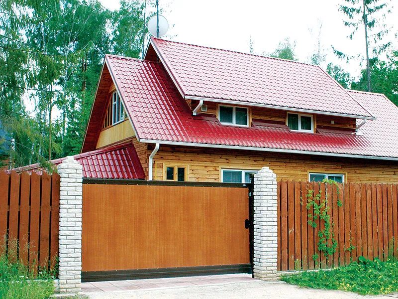 Въездные откатные ворота